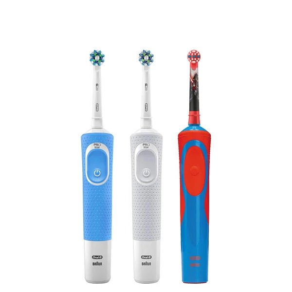 Зубные щетки Vitality D100 + D12 Kids Boy Семейный набор 3 в 1