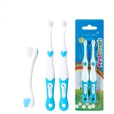 Мануальная зубная щетка Brush-baby FirstBrush для детей от 0 до 18 месяцев Blue ЕС