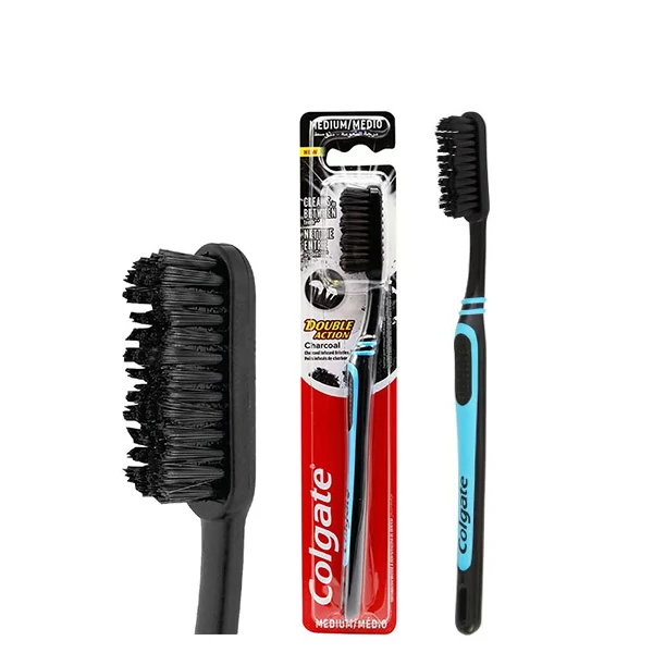 Мануальная зубная щетка Colgate Harcoal Double Action Medium ЕС
