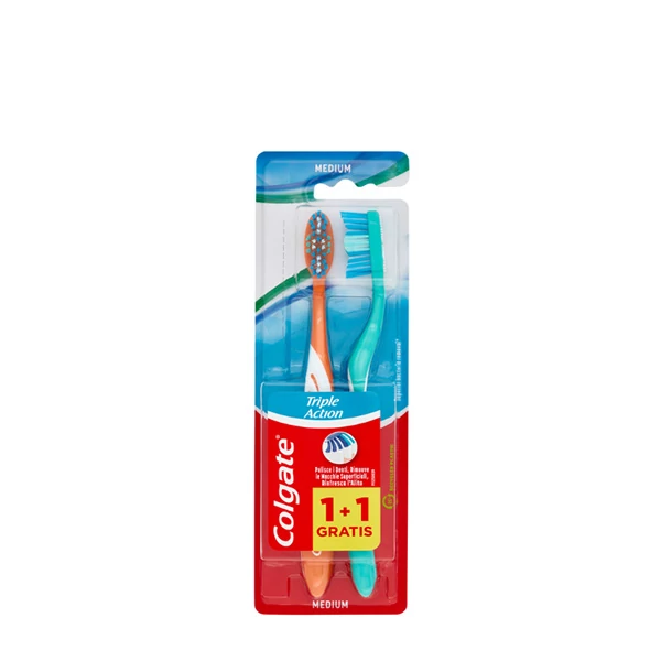 Мануальные зубные щетки Colgate Triple Action Medium (2 шт.) ЕС