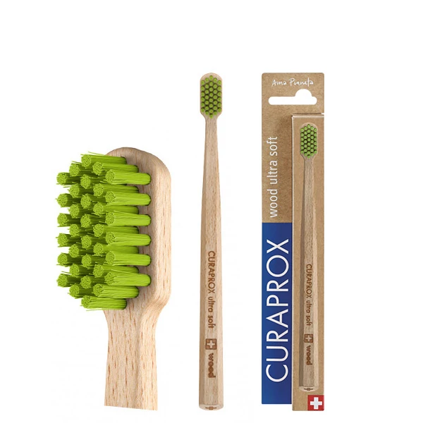 Мануальная зубная щетка Curaprox CS Wood Ultra Soft, D 0.1 MM (B)