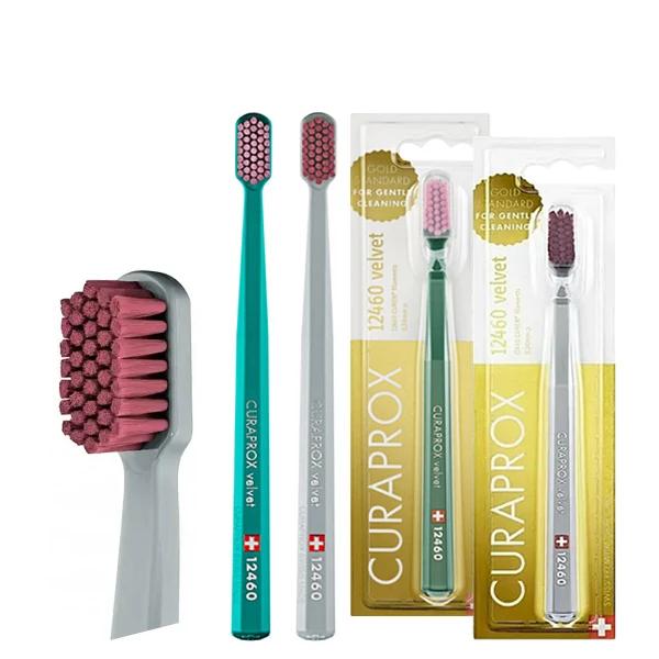 Набор зубных щеток Curaprox CS12460 Velvet ультрамягкая, D 0.08 MM (B) (2 шт.) + Подарок ЕС