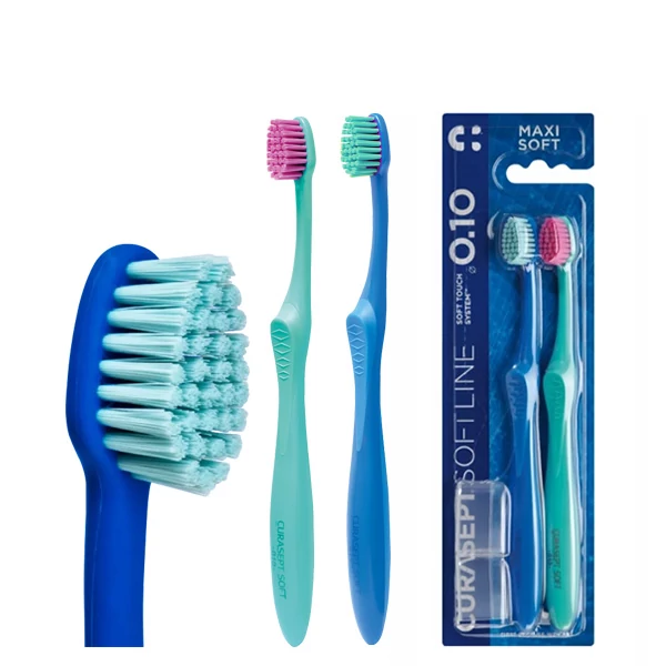 Мануальная зубная щетка Curasept Maxi Soft 0,10 мм (2 шт.) ЕС