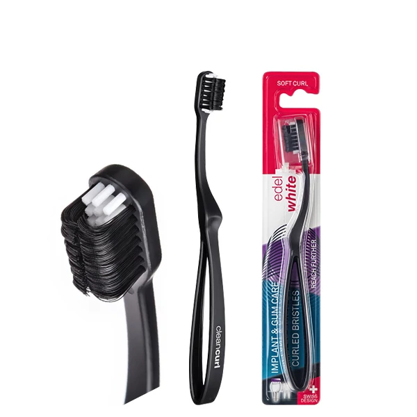 Мануальная зубная щетка Edel White CleanCurl 3D Мягкая