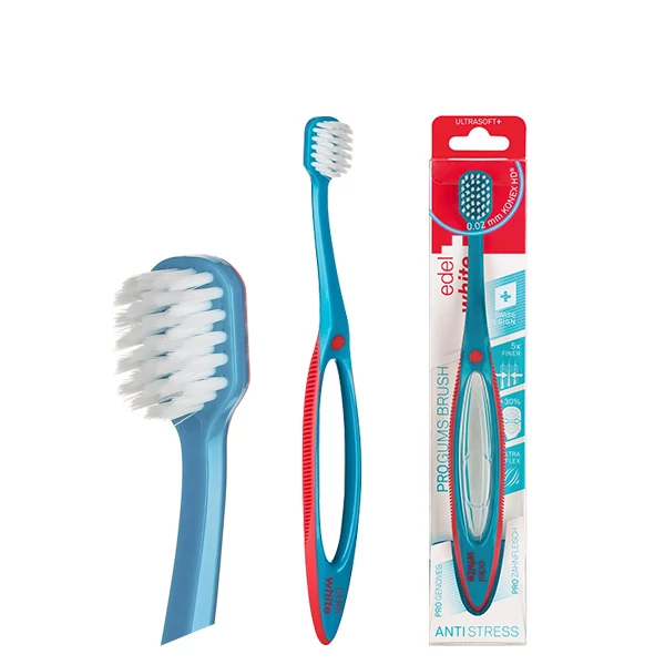 Мануальная зубная щетка Edel+White Pro-Gums мягкая Blue