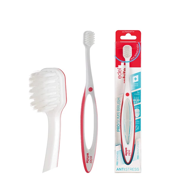 Мануальная зубная щетка Edel+White Pro-Gums мягкая White