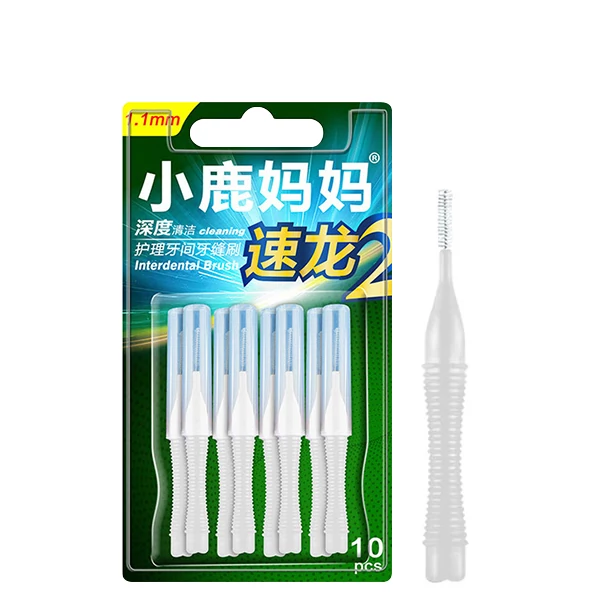 Щетки Fawnmum Interdental Brush I-shape 1.1 мм (10 шт.) для межзубных промежутков