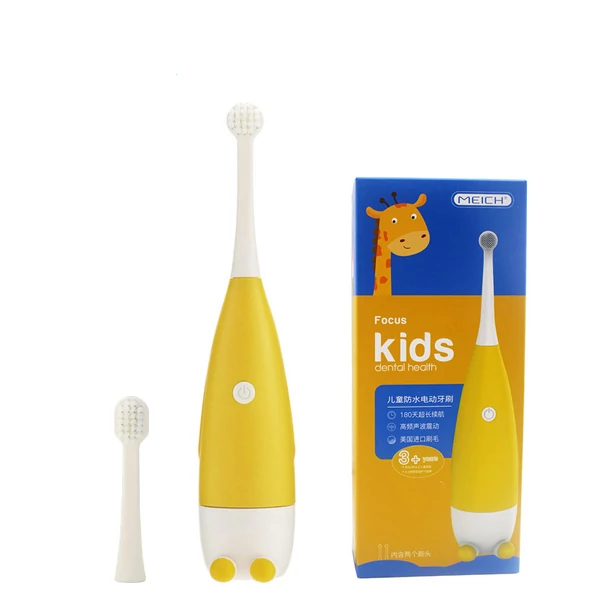 Детская звуковая зубная щетка MEICH A6 Giraffe Yellow