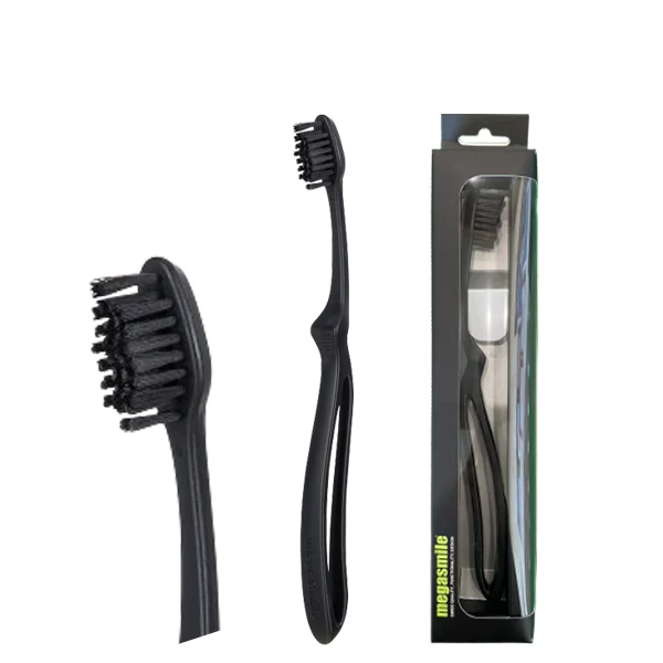Мануальная зубная щетка Megasmile Black Whitening LOOP (1 шт.)