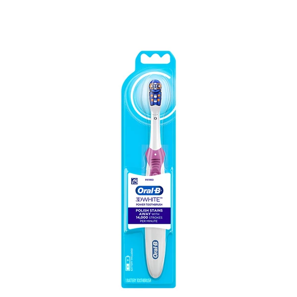 Зубная щетка Oral-B B1010F Cross Action 3D White Pink на батарейке