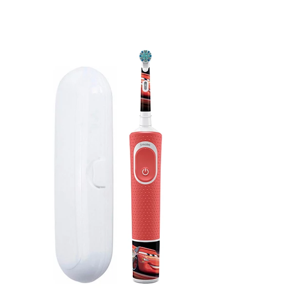 Детская зубная щетка Oral-B D100.413.2K Kids &quot;Тачки&quot; Extra Soft + Футляр белый