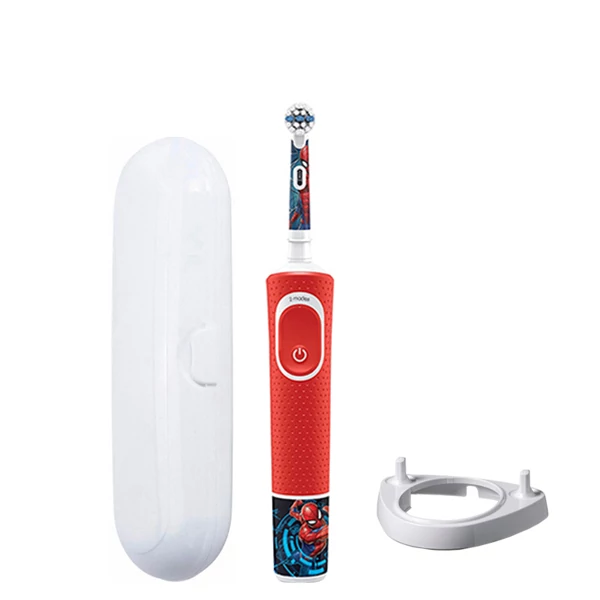 Электрическая зубная щетка Oral-B D100 Kids Marvel Spider-Man подставка рожок + Футляр ЕС