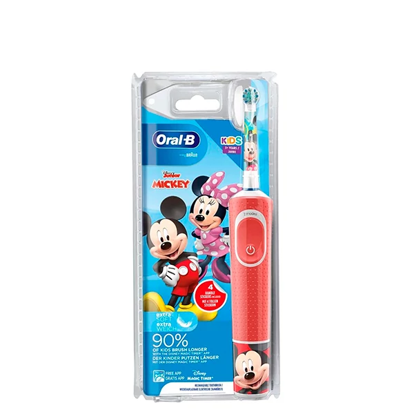 Детская зубная щетка Oral-B D100 Kids Mickey Extra Soft ЕС