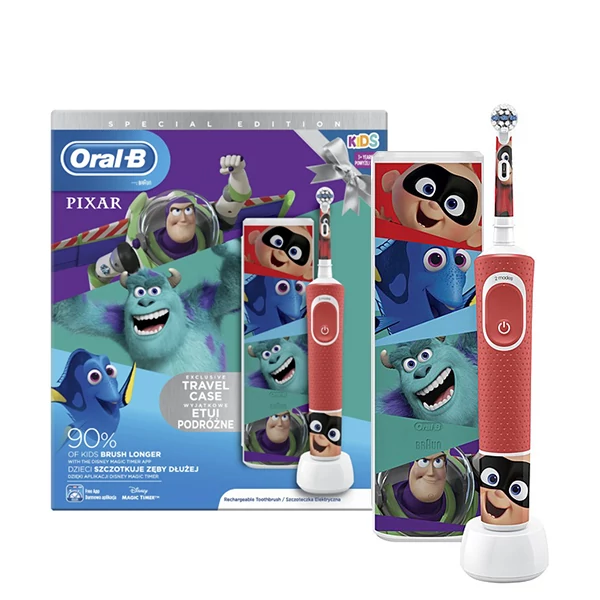 Зубная щетка Oral-B D100 Kids Pixar с футляром ЕС