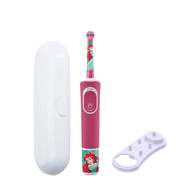 Электрическая зубная щетка Oral-B D100 Kids Принцессы подставка + Футляр