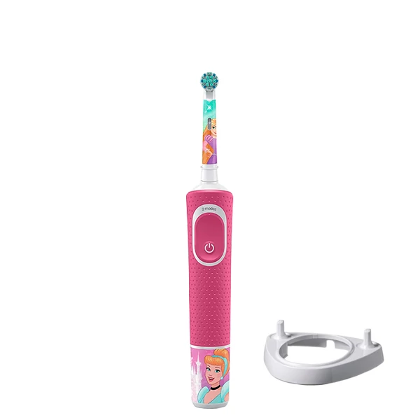 Электрическая зубная щетка Oral-B D100 Kids Принцессы Extra Soft + Подставка рожок ЕС