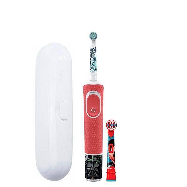Детская зубная щетка Oral-B D100.413.2K Kids &quot;Звездные Войны&quot; Extra Soft (2 нас.) + Футляр белый