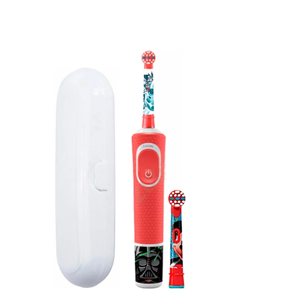 Зубная щетка Oral-B D100 Kids &quot;Звездные войны&quot; 2 нас. + футляр белый