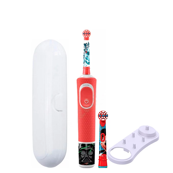 Зубная щетка Oral-B D100 Kids &quot;Звездные войны&quot; 2 нас. и подставка + футляр белый