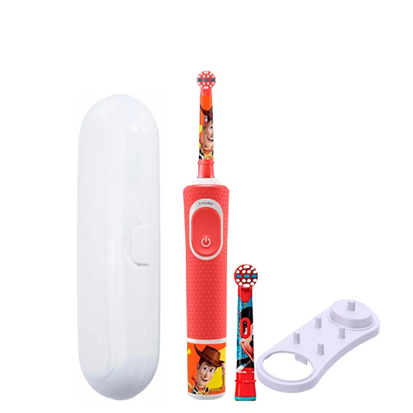 Зубная щетка Oral-B D100 Kids "Toy Story" 2 нас. и подставка + футляр белый