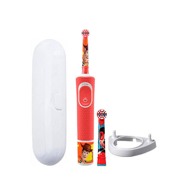 Зубная щетка Oral-B D100 Kids "Toy Story" 2 нас. и подставка рожок + футляр белый ЕС