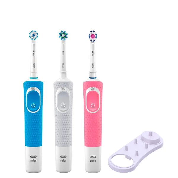 Зубные щетки Vitality D100 + Junior 6+ Семейный набор 3 в 1 с подставкой ЕС