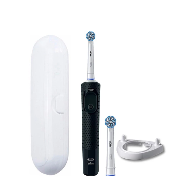 Зубная щетка Oral-B D103 Junior Black 2 насадки + подставка рожок + футляр ЕС