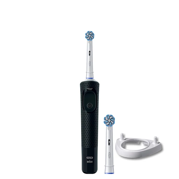 Зубная щетка Oral-B D103 Junior Black 2 насадки + подставка ЕС