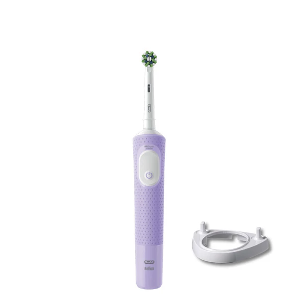 Электрическая зубная щетка Oral-B D103 Vitality Pro Cross Action CleanMaximiser Lilac Mist Violet + Подставка рожок ЕС