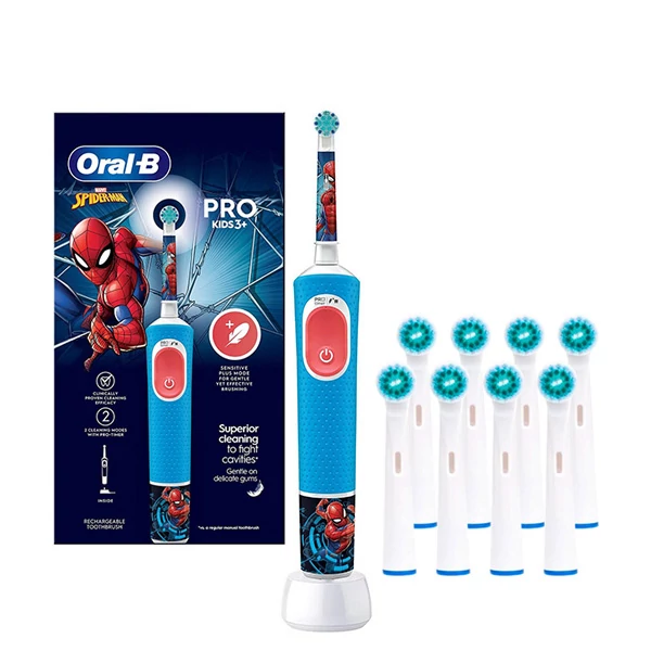 Электрическая зубная щетка Oral-B D103.413.2K Vitality Pro Kids Spider-Man