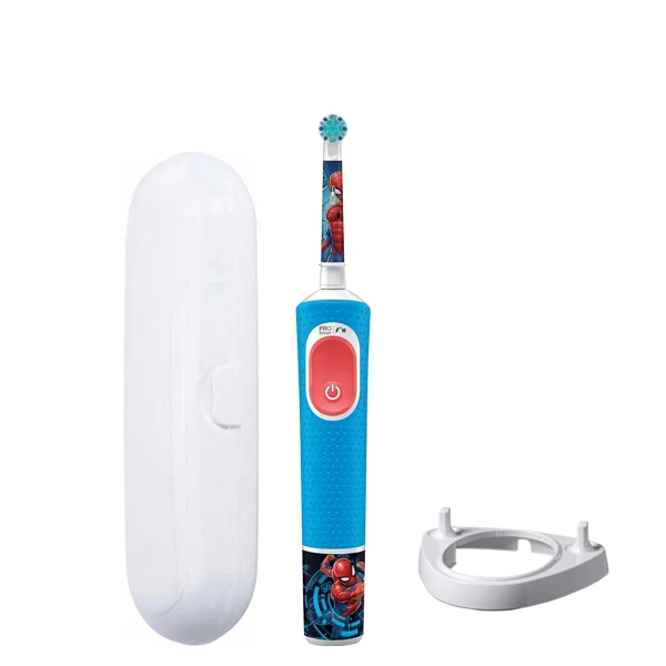 Электрическая зубная щетка Oral-B D103.413.2K Vitality Pro Kids Spider-Man подставка рожок + Футляр ЕС Электрическая зубная щетка Oral-B D103.413.2K Vitality Pro Kids Spider-Man подставка рожок + Футляр ЕС