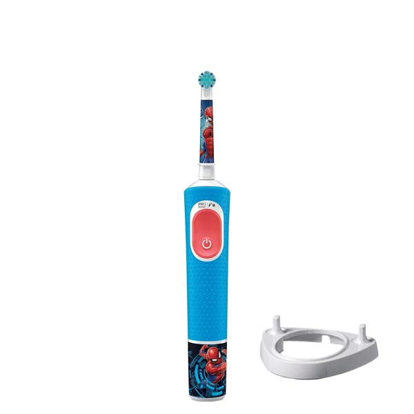 Электрическая зубная щетка Oral-B D103.413.2K Vitality Pro Kids Spider-Man + Подставка рожок ЕС Электрическая зубная щетка Oral-B D103.413.2K Vitality Pro Kids Spider-Man + Подставка рожок ЕС