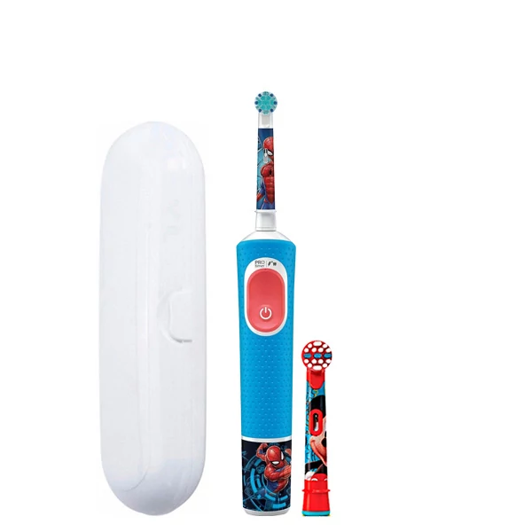 Электрическая зубная щетка Oral-B D103.413.2K Vitality Pro Kids Spider-Man (2 нас.) + Футляр ЕС Электрическая зубная щетка Oral-B D103.413.2K Vitality Pro Kids Spider-Man (2 нас.) + Футляр ЕС
