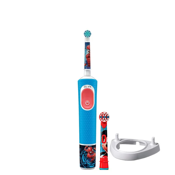 Электрическая зубная щетка Oral-B D103.413.2K Vitality Pro Kids Spider-Man (2 нас.) + Подставка рожок ЕС