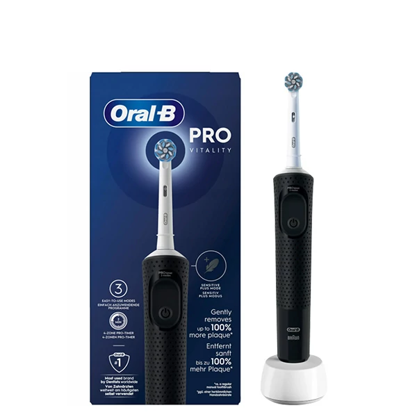 Электрическая зубная щетка Oral-B D103.413.3 Vitality Pro Black Sensitive Clean ЕС