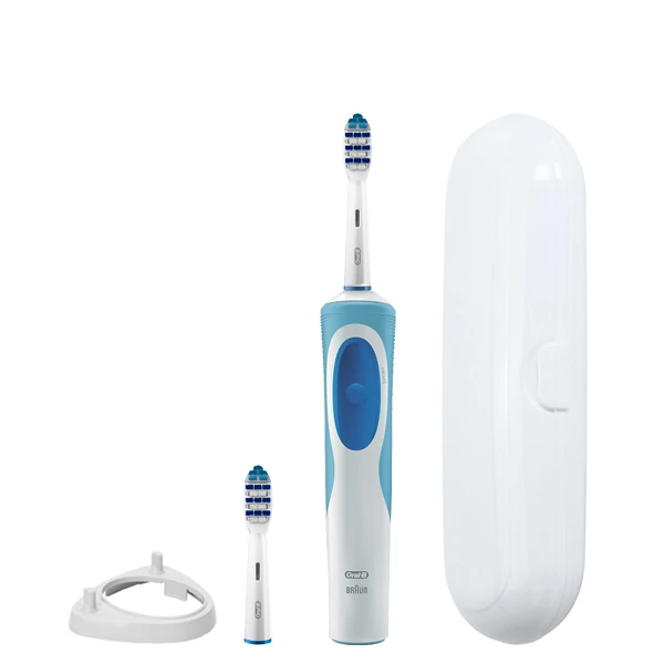 Зубная щетка Oral-B D12.513 Vitality - TriZone 2 насадки и подставка рожок + футляр белый ЕС