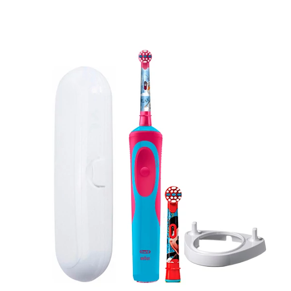 Зубная щетка Oral-B D12.513K Stages «Холодное сердце» 2 нас. и подставка рожок + футляр белый ЕС