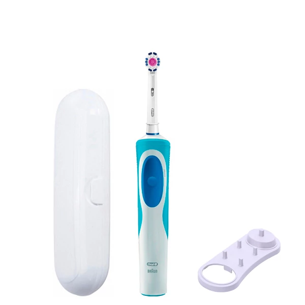 Зубная щетка Oral-B D12.513 Vitality - Отбеливающая подставка + футляр белый