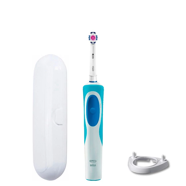 Зубная щетка Oral-B D12.513 Vitality - Отбеливающая подставка рожок + футляр белый ЕС
