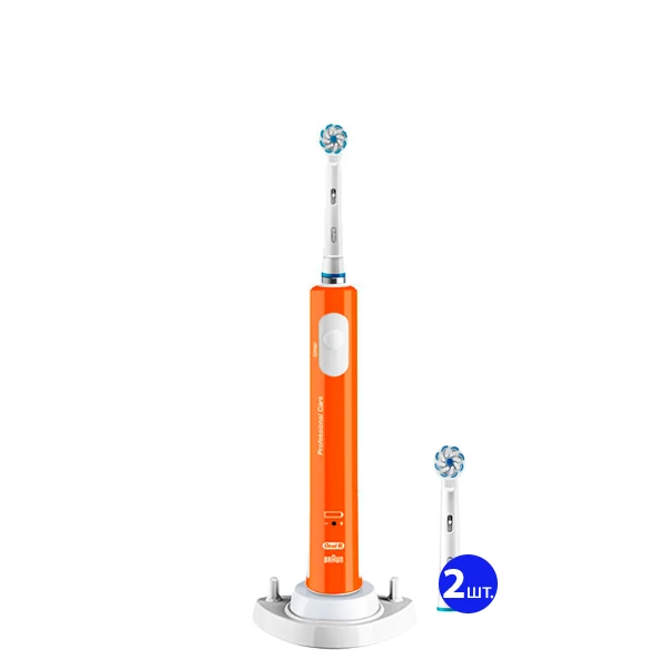 Зубная щетка Oral-B D16 Junior Orange для детей 6+ (3 нас.) + рожок ЕС