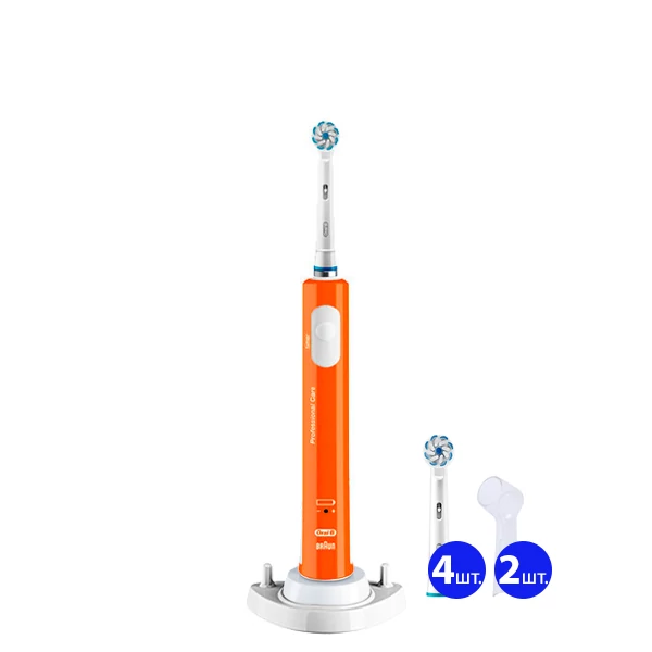 Зубная щетка Oral-B D16 Junior Orange для детей 6+ (5 нас.) + рожок ЕС