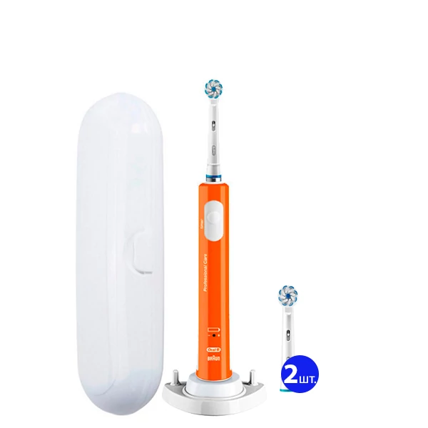 Зубная щетка Oral-B D16 Junior Orange (3 нас.) с футляром + рожок ЕС
