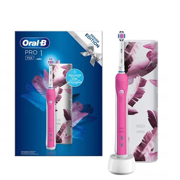Зубная щетка Oral-B D16 PRO 750 3D White Design Edition Pink ЕС