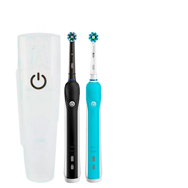 Зубная щетка Oral-B D16 PRO Family Pack 2in1 Black+Blue с футляром