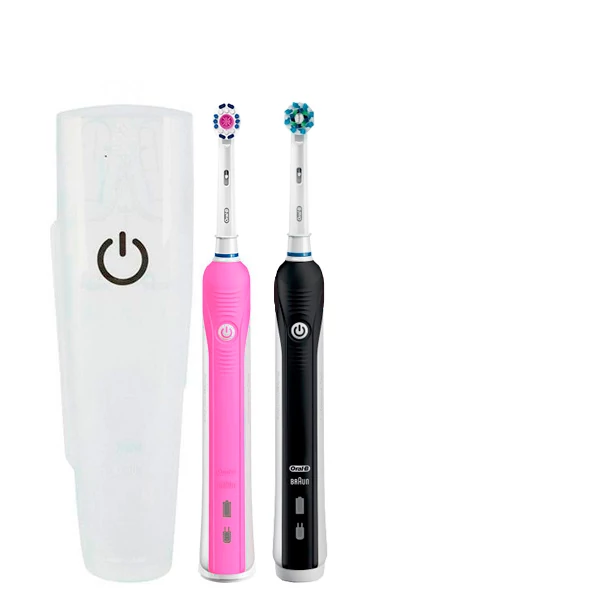 Зубная щетка Oral-B D16 PRO Family Pack 2in1 Black+Pink с футляром ЕС