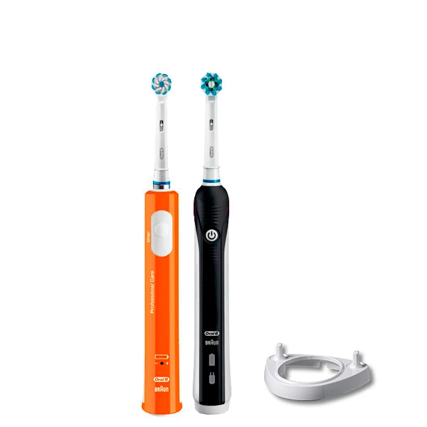 Зубная щетка Oral-B D16 PRO Family Pack 2in1 Black + Junior Orange + рожок ЕС