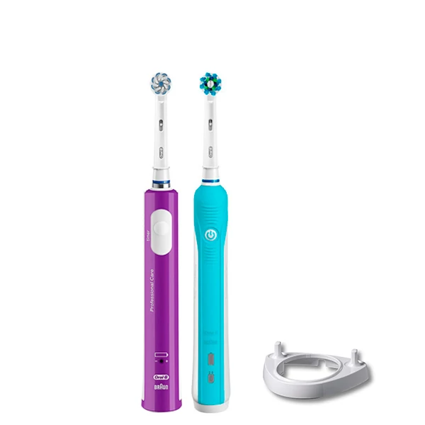 Зубная щетка Oral-B D16 PRO Family Pack 2in1 Blue + Junior Purple + рожок ЕС