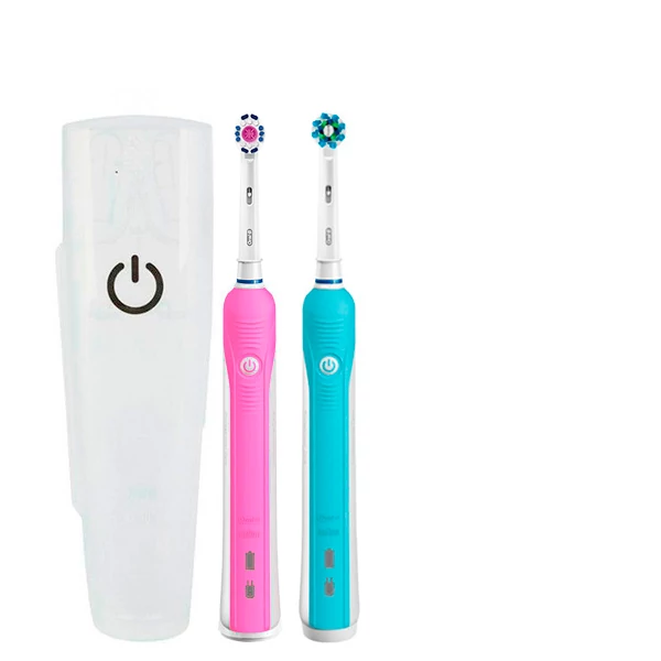 Зубная щетка Oral-B D16 PRO Family Pack 2in1 Pink+Blue с футляром ЕС