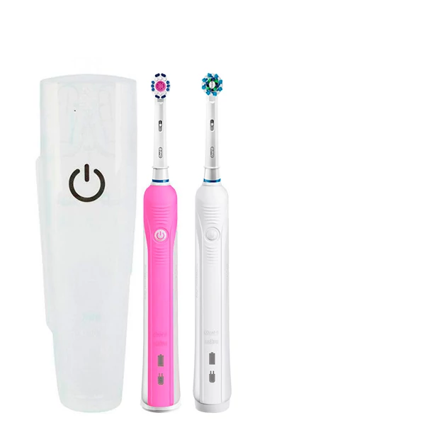 Зубная щетка Oral-B D16 PRO Family Pack 2in1 Pink+White с футляром ЕС