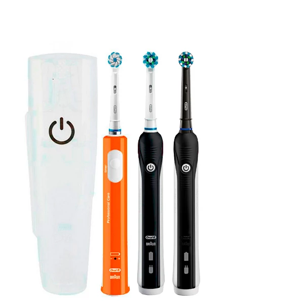 Зубная щетка Oral-B D16 PRO Family Pack 3in1 Black+Black+Junior Orange с футляром ЕС